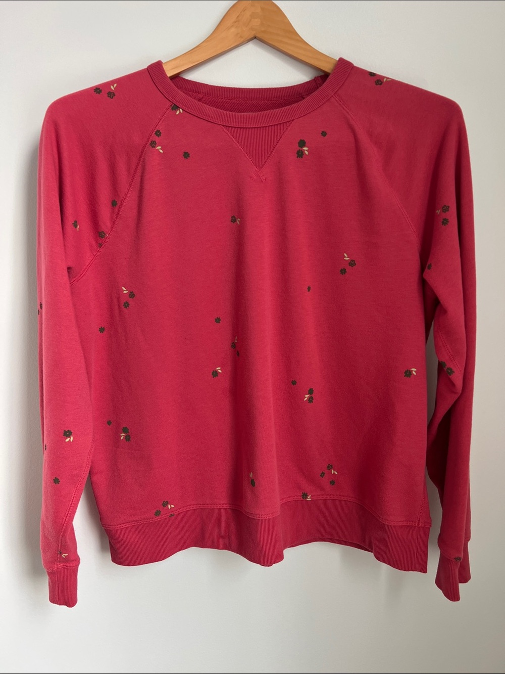 Sonoma | Dark Pink Floral Crewneck Sweatshirt Size XXL